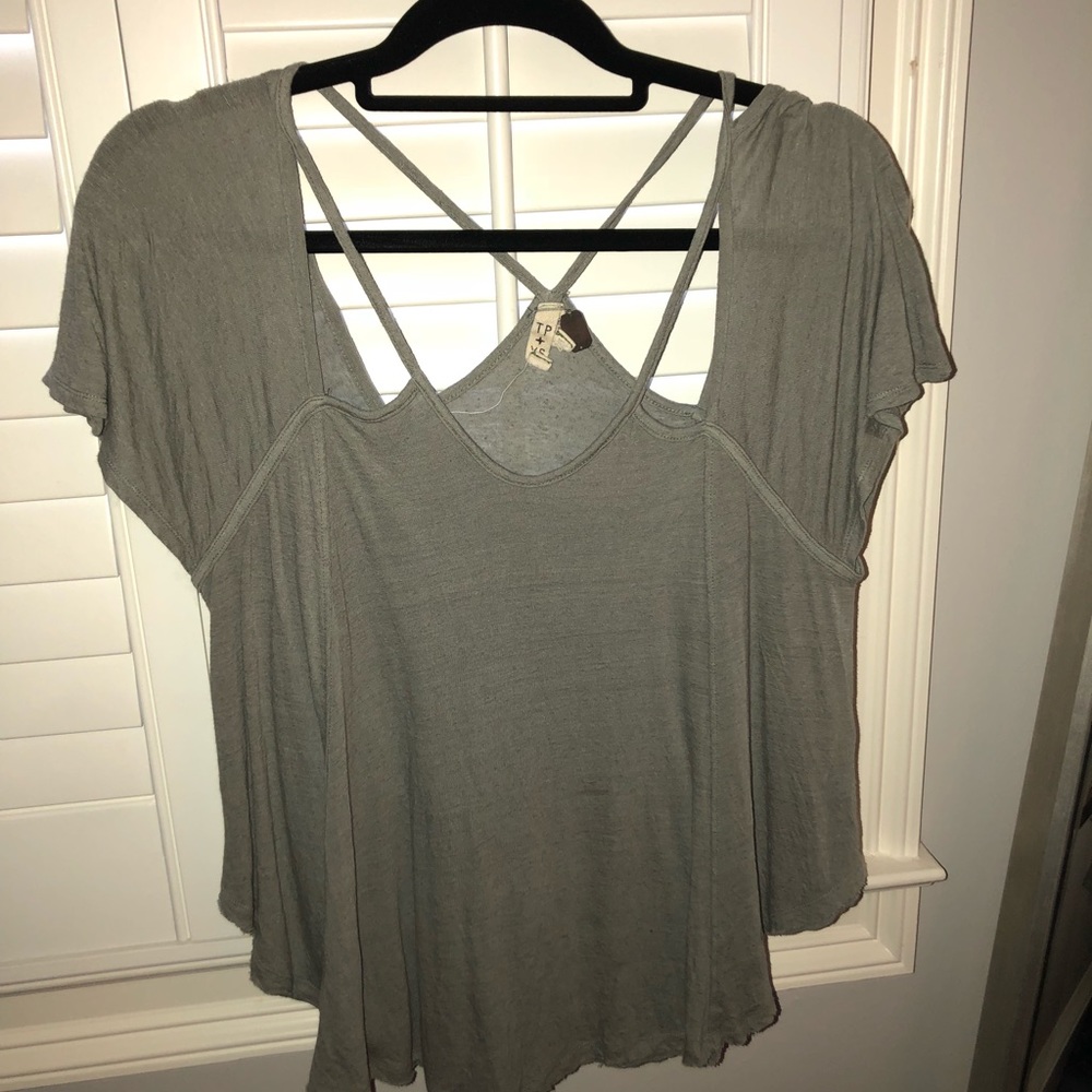 Grey free people shirt